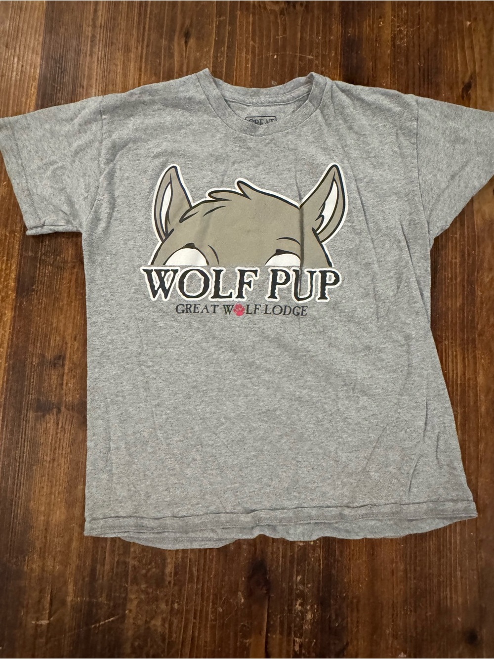 Great Wolf Lodge Wolf Pup Graphic Tee - Gray - Kids Short Sleeve